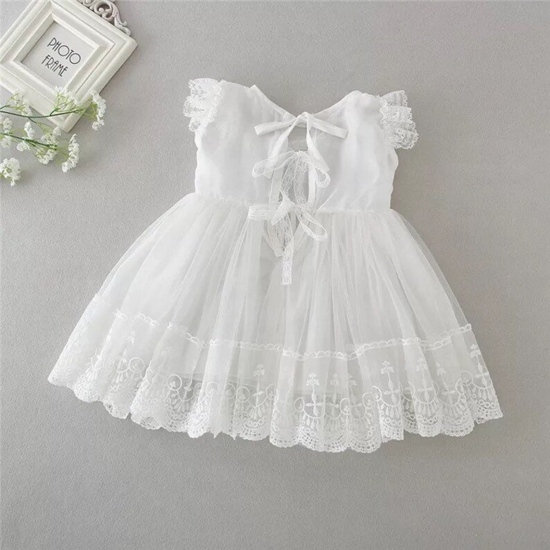 Baby Girl Christening Dress Girls Lace Baptism Dress Lace Etsy