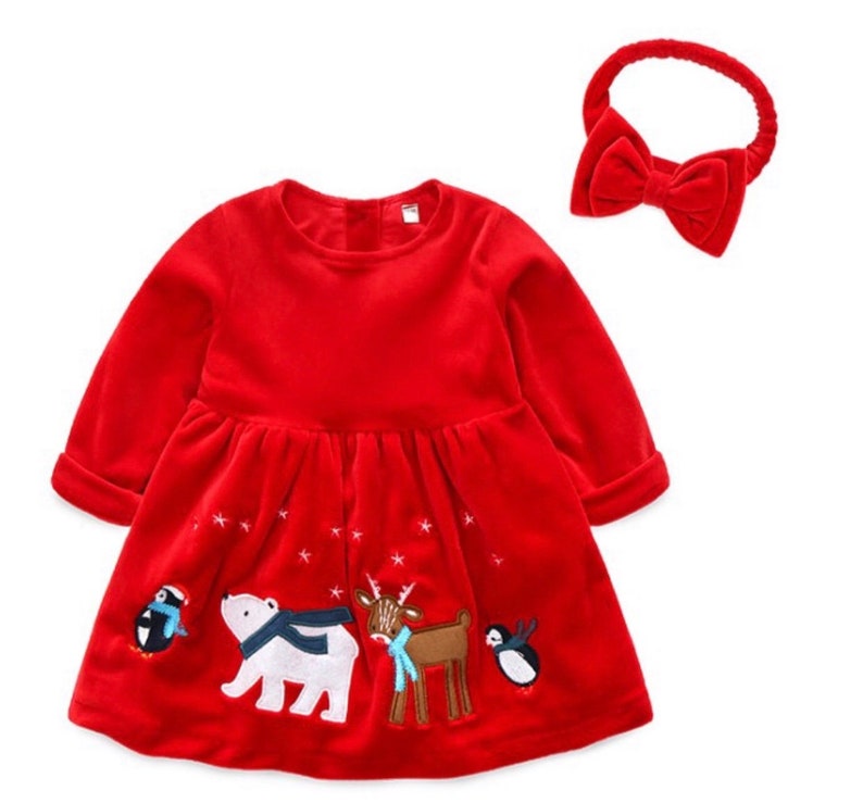 Baby Christmas Outfit Baby Christmas Dress Red Christmas