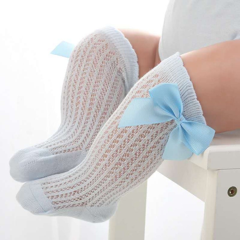 Baby Girls Bow Knee High Socks Baby Girl Knee High Socks | Etsy