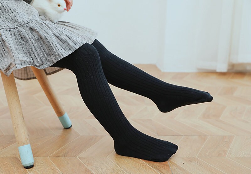 Cotton Ribbed Tights for Newborn Baby Toddler and Child Etsy
