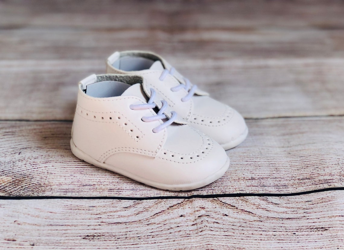 Baby Boy White Dress Shoes Baby Boy Baptism Shoes Baby Boy Etsy
