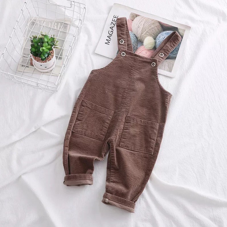 Baby Corduroy Bib Overalls Baby Gender Neutral Cake Smash Etsy