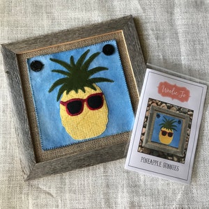 Pineapple Sunnies Wool Applique Pattern