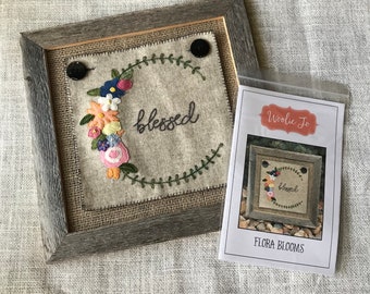 Flora Blooms Wool Applique Pattern