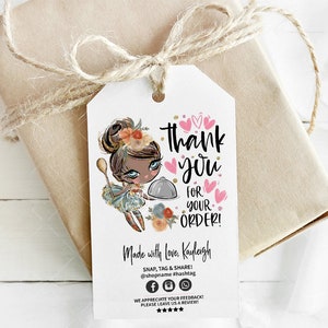 Thanksgiving Catering Thank You Hang Tag, Holiday Business Hang Tag, Editable, Printable, Brown, CJ224-02v1-dw-TGA