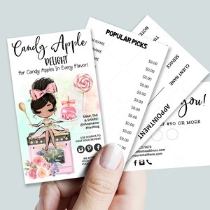 Bakery Business Card Set, Mini Menu Card, Appointment Card, Loyalty Card, Editable, Printable, Black, CJ009-19v1-mb-BIZV-FEA