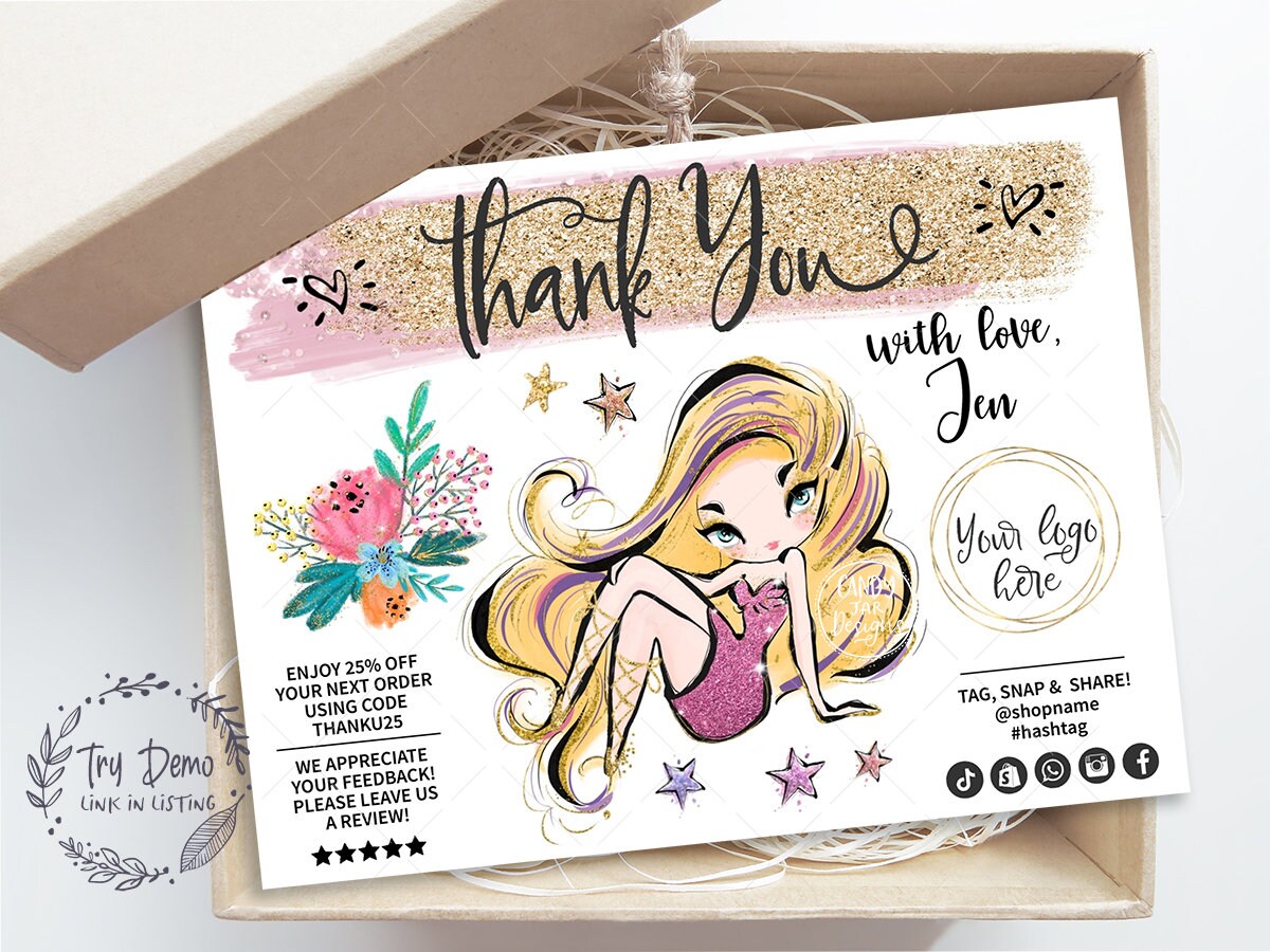 Beauty Salon Thank You Card Hair Salon Customer Thank You Etsy