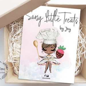 Baking Thank You Insert Card, Bakery Business Thank You Card, Packaging, Editable, Printable, Brown, CJ009-03v1-dw-ISRV-FEA