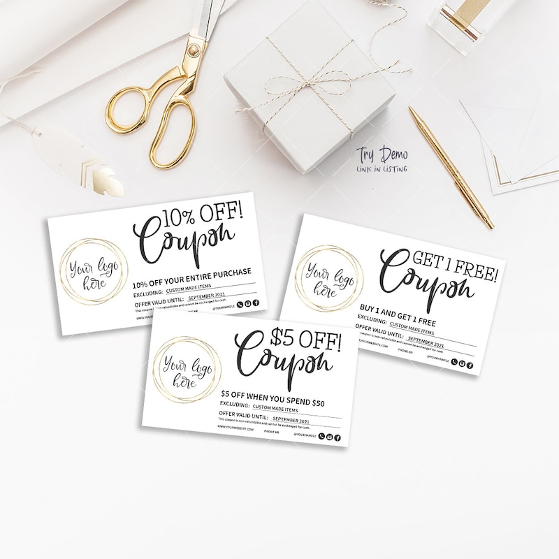 Coupon Template - Etsy