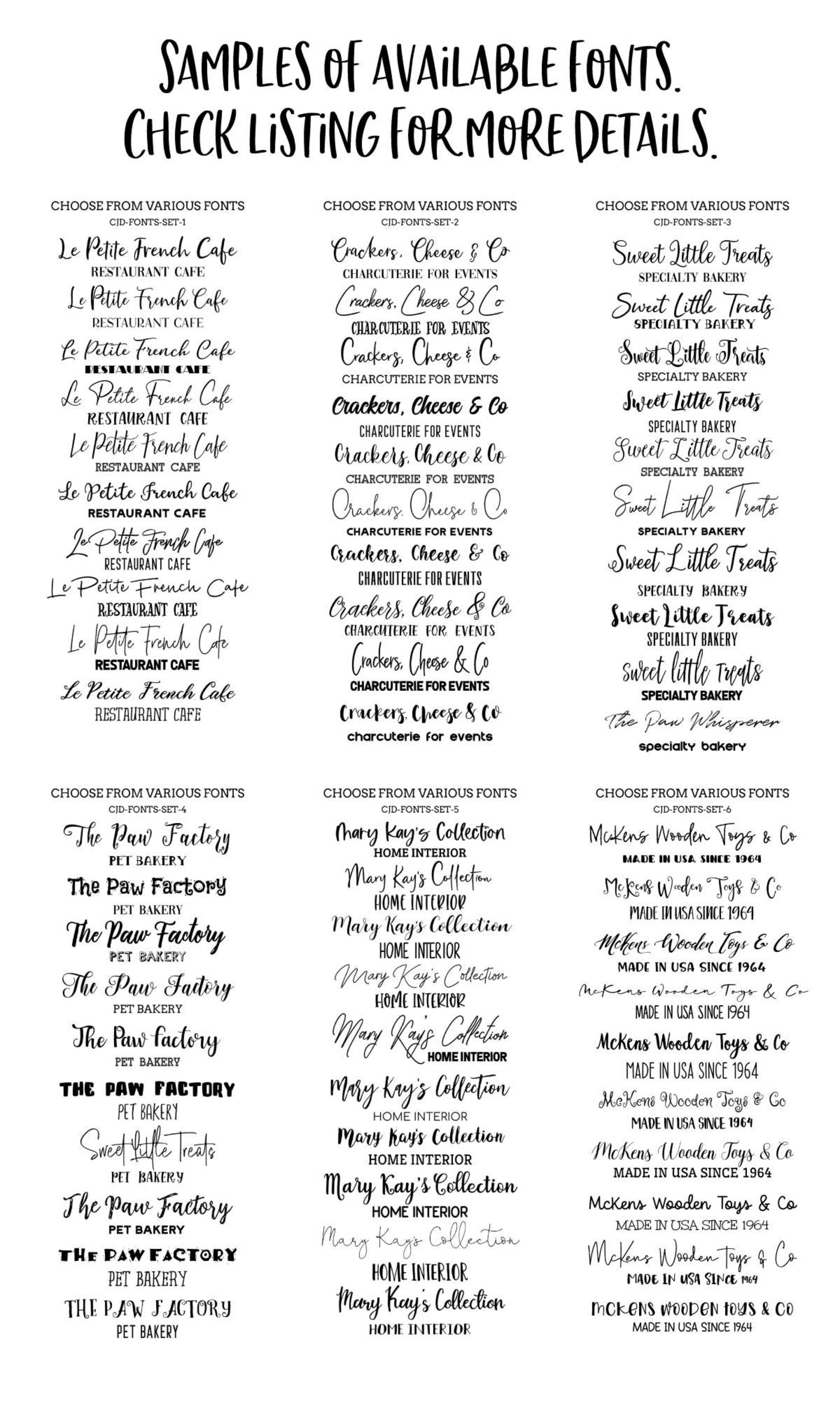 Bakery Price List Cupcake Baker Pricing Baking Brochure Etsy