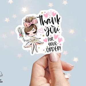 Baker Thank You Sticker, Cake Baking Stickers, Bakery Shop Stickers, Cookie Packaging Seal, Printable Tag, Brown, CJ009-07v3-fw-STKZ