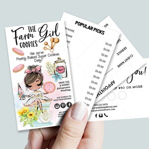 Bakery Business Card Set, Mini Menu Card, Appointment Card, Loyalty Card, Editable, Printable, Brown, CJ010-01v1-mw-BIZV-FEA