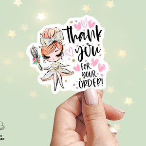 Baker Thank You Sticker, Cake Baking Stickers, Bakery Shop Stickers, Cookie Packaging, Printable Tag, Sweets, Red, CJ009-07v3-fr-STKZ