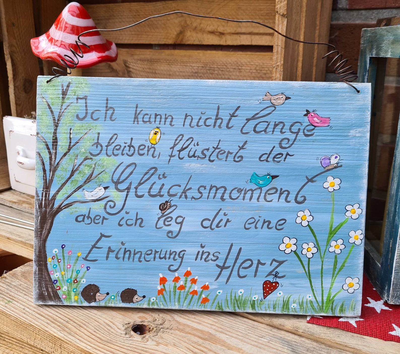 Gartenspruch..großes Holzschild /Gartenschild Etsy