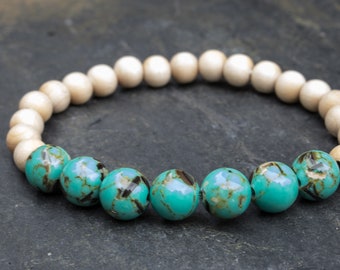 Bracelet with Jade Beads, Energy Stone, Natural Stone, Mineral Quartz, Yoga, Natural Beads, Zen, Energy Bracelet, Jewelry