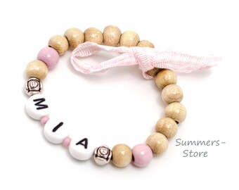 Name bracelet "Baby girl No 1" bracelet