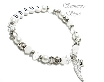 Armband mit Namen JGA Braut Wunschname