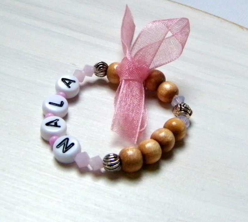 Baby Bracelet Wood Nature rosè image 2