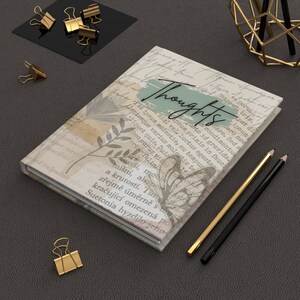 Note manuscrite Pensées Carnet cartonné