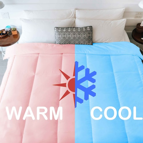 comforter half warm half cool