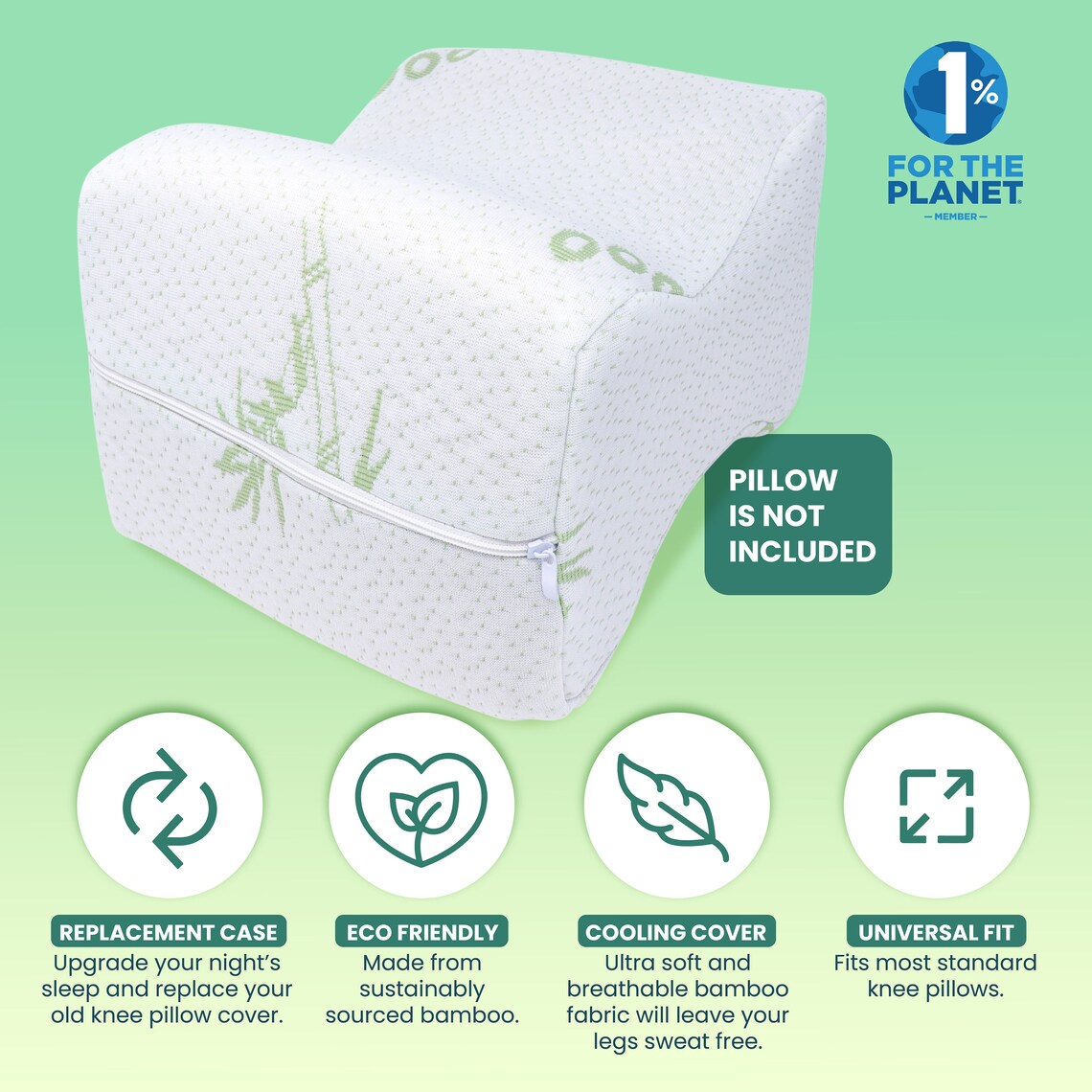 Komfie Bamboo Knee Pillow Cover Replacement Leg Pillow Case Etsy