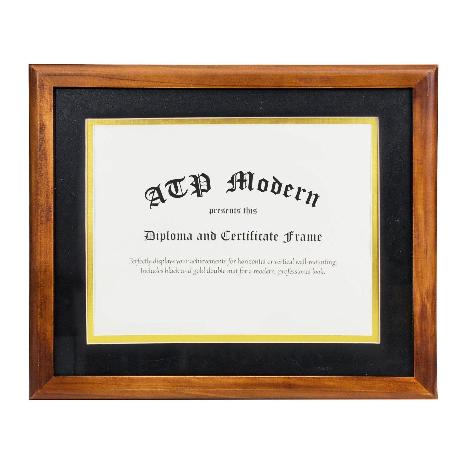 Walnut Diploma Frame Solid Wood Document or Degree Frame Etsy