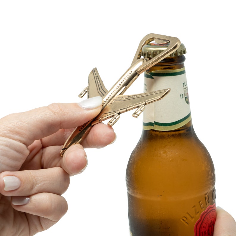 Airplane Bottle Opener Aviation Gifts for Pilot Airplane Etsy