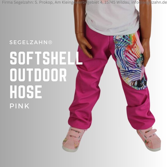 Softshell Pants Girls Pink, Lined Mud Pants Children's Rain Pants