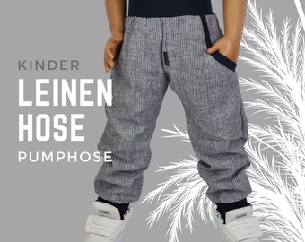 Leinenhose Kinder / Leinen Hose Jungen / Pumphose /  Kind Baby / Hosen / Sommerhose / Segelzahn / Kinderkleidung