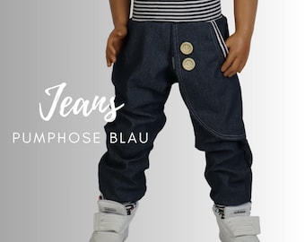 Jeans Pants Kids Blue Bloomers Boys Girls Baby Children&#39;s Pants Jeans Pants Unisex Jeans Bloomers Sailing Tooth Clothing Pants Blue Children&#39;s Jeans