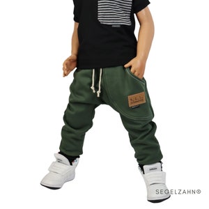 Sweat Pants Children's BaggyJogger Khaki Olive Boys' Pants Baby Child Jogging Pants Sail Tooth Children's Clothing Cuddly Grow-along Pants Boys image 3