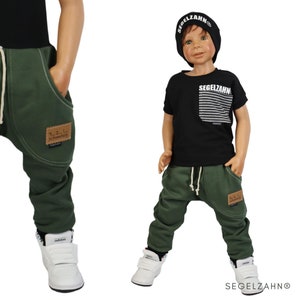 Sweat Pants Children's BaggyJogger Khaki Olive Boys' Pants Baby Child Jogging Pants Sail Tooth Children's Clothing Cuddly Grow-along Pants Boys image 5