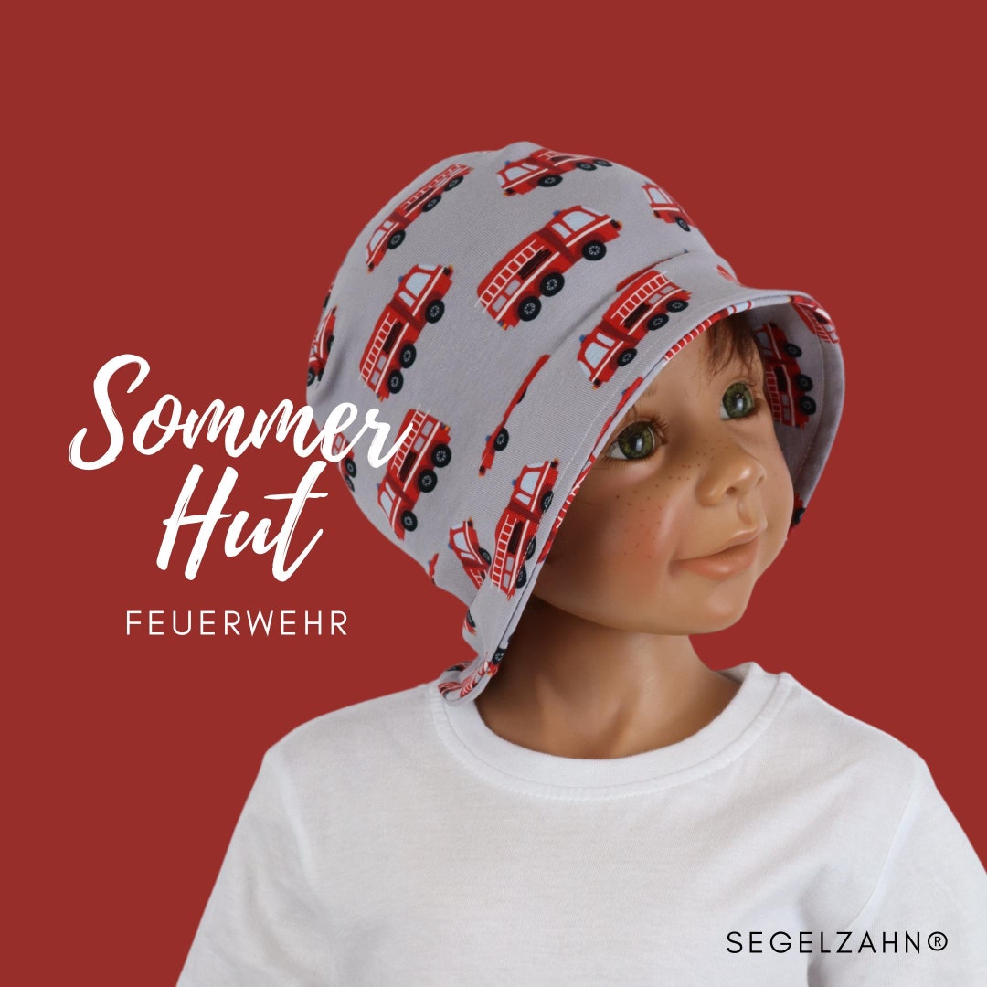 Summer Hat Children's Fire Brigade Summer Hat Child Baby Sun Hat With