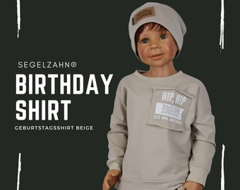 Birthday Sweater Kinderpullover Geburtstag Blau Unisex Jungen Mädchen Kind Baby Segelzahn Kinderkleidung Oversize Sweatshirt Pullover Kind