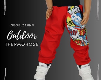 Thermohose Kinder Outdoorhose Unisex Junge Mädchen Kind Baby Übergangshose Buddelhose Hosen Übergang Frühling Herbst Überziehose Segelzahn