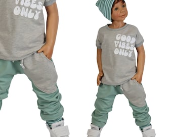 Cozy sweat joggers children - slim fit trousers child baby - jogging trousers boys girls unisex - children's trousers - sailing tooth - children's clothing