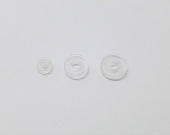 Ear clip cushion inserts silicone for Omega ear clips / cushions / slip stop - various sizes