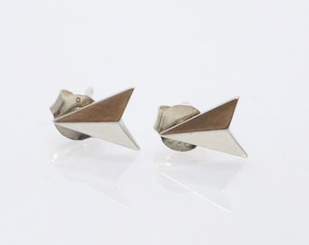 Sterling Silver Arrow Stud Earrings, Silver Stud Earrings