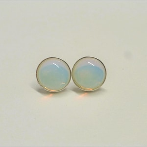 Ohrstecker Opalith Cabochon Silber 925