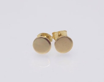 Mini stud earrings dot gold-filled 6 mm