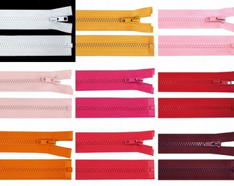 35 cm Reißverschluss teilbar verschiedene Farben