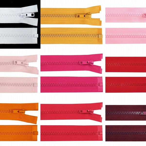 50 cm Reißverschluss teilbar verschiedene Farben
