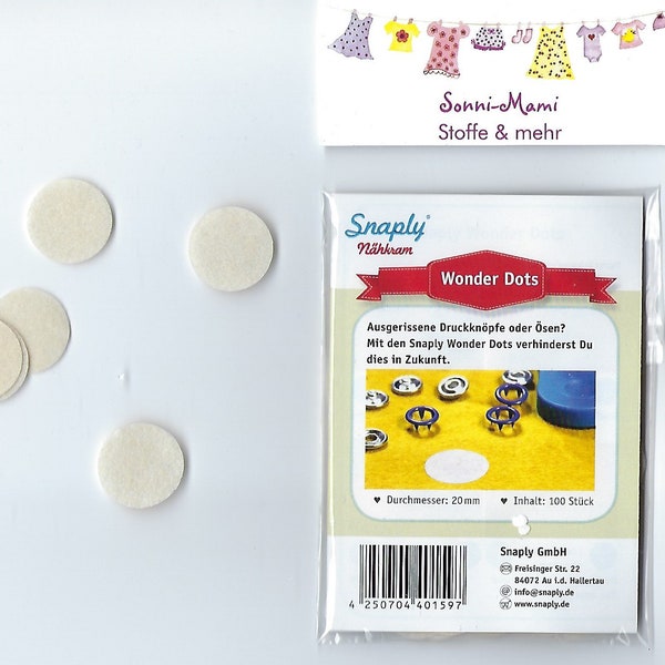 Snaply Wonderdots für Druckknöpfe zum Unterlegen 20 mm Durchmesser