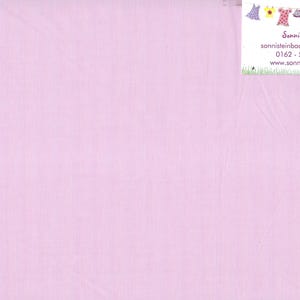 0,5 Meter leichter Baumwollstoff Webware Batist Voile uni rosa  (6,43 EUR/qm)