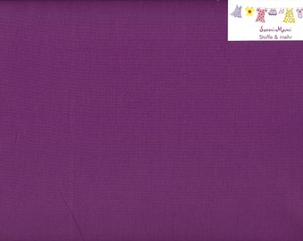 8,28 EUR/qm Bio Baumwollstoff Candy Cotton uni lila violett