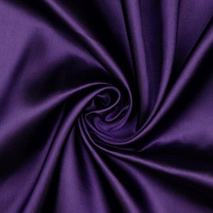 1 Meter Stoff Dekostoff Webware Satin Fasching lila violett glänzend (3,07 EUR/qm)