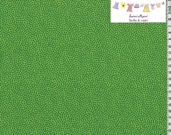 6,53 EUR/qm Baumwollstoff Dotty Punkte grün auf hellgrün