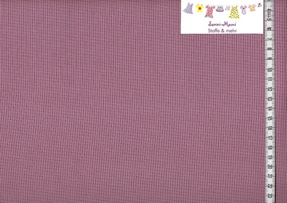 10,67 EUR/qm 000436 Jersey Waffeljersey Clarissa uni altrosa rosa