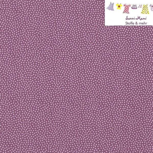 6,53 EUR/qm Baumwollstoff Dotty rosa Punkte auf altrosa