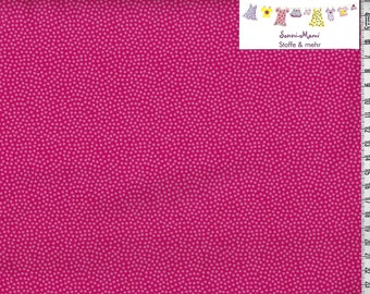 6,53 EUR/qm Baumwollstoff Dotty Punkte rosa auf pink